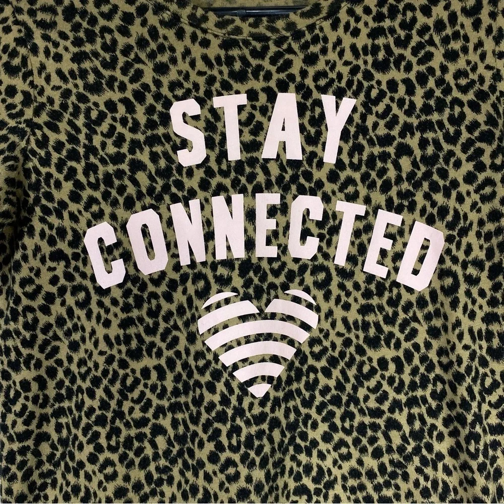Old Navy Girl’s Leopard Print Stay Connected Long Sleeve Ter